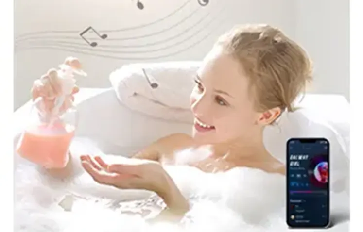 The LED mirror's and mirror cabinet's Bluetooth Connection feature allows the mirror to connect wirelessly with other devices (such as smartphones, tablets, etc.) via Bluetooth.