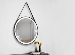 LED Round Mirror with Belt