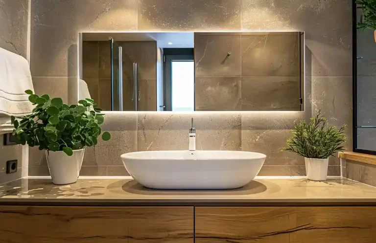 OEM LED mirror manufacturer for luxury hotel bathroom renovation