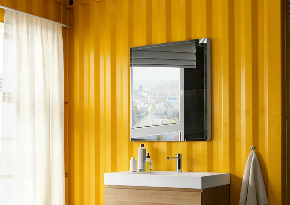 Aosmay's Custom Aluminum Medicine Cabinet Solution for the U.S. Engineering Container Bathroom Project.