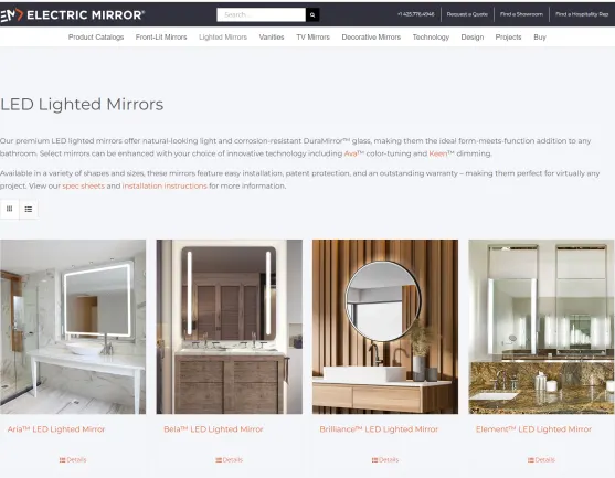 Electric Mirror is a global mirror technology brand known for its innovative and high-quality products such as smart mirrors.