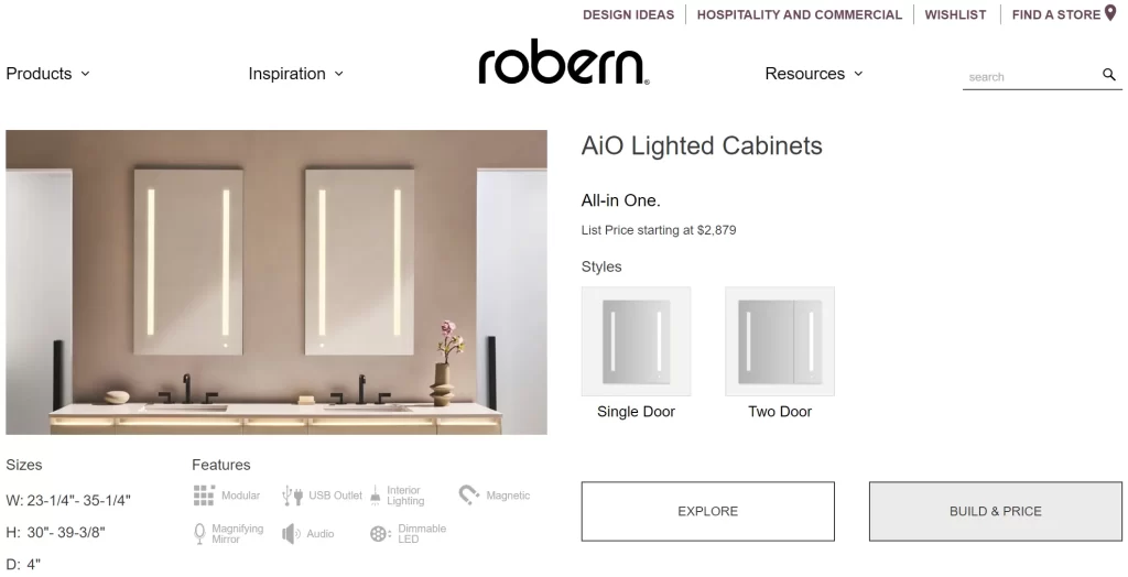 Robern is making a positive impact as a key player in the medicine cabinet manufacturer market.