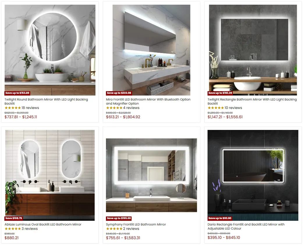 3.3.Shine Mirrors Australia - Bathroom Mirror Manufacturer
