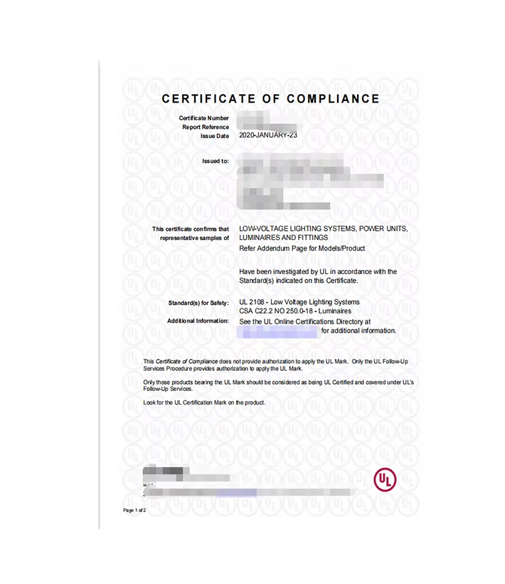 UL Certificate-1