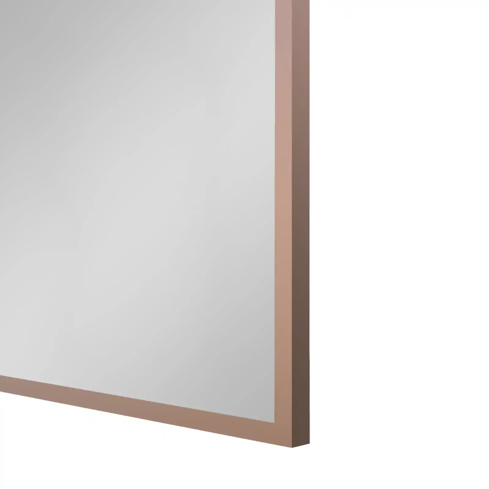 Bronze-colored 201 Stainless Steel Frame Bathroom Mirror