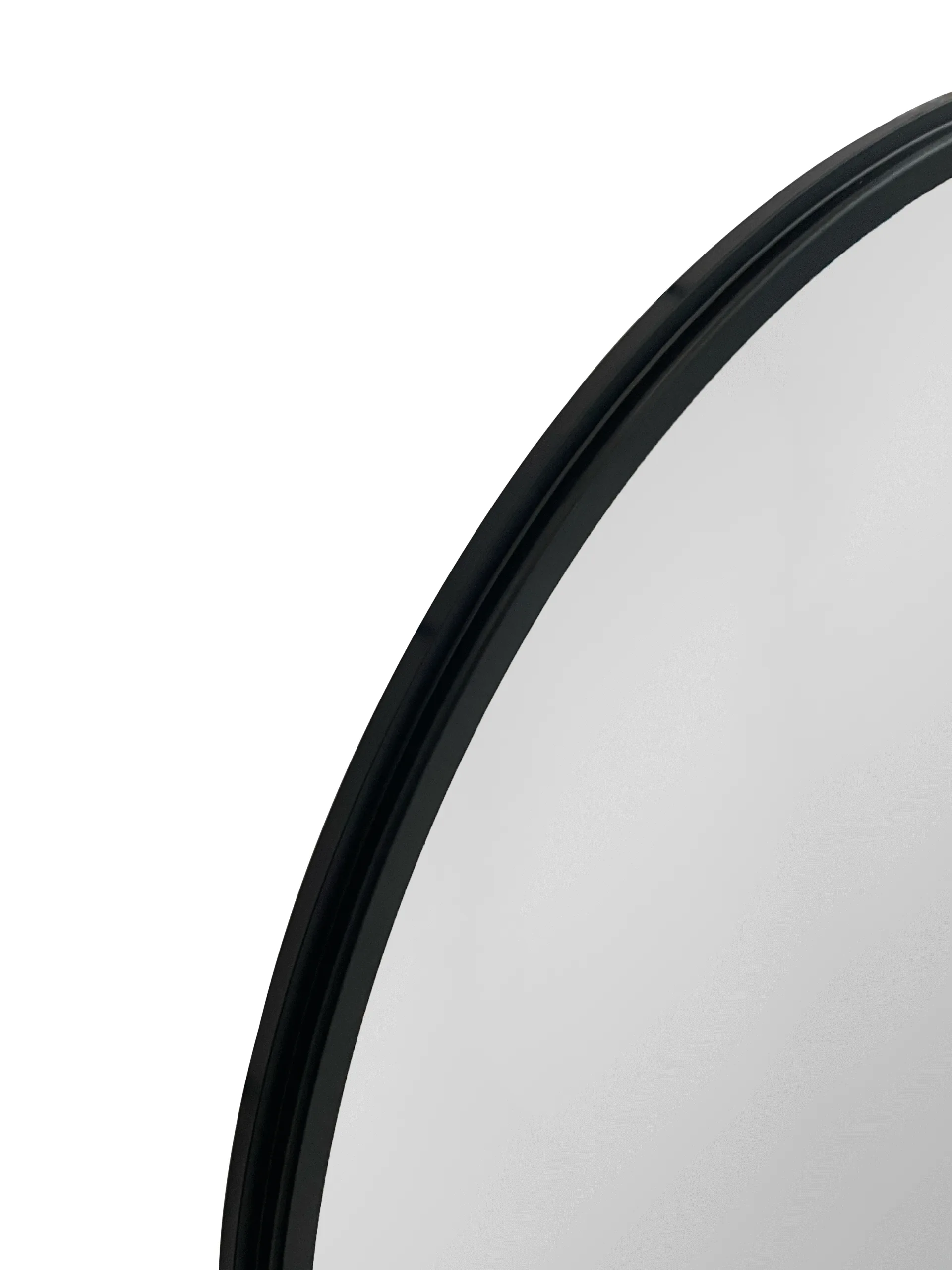 Black Aluminum Powder-coated Frame Mirror