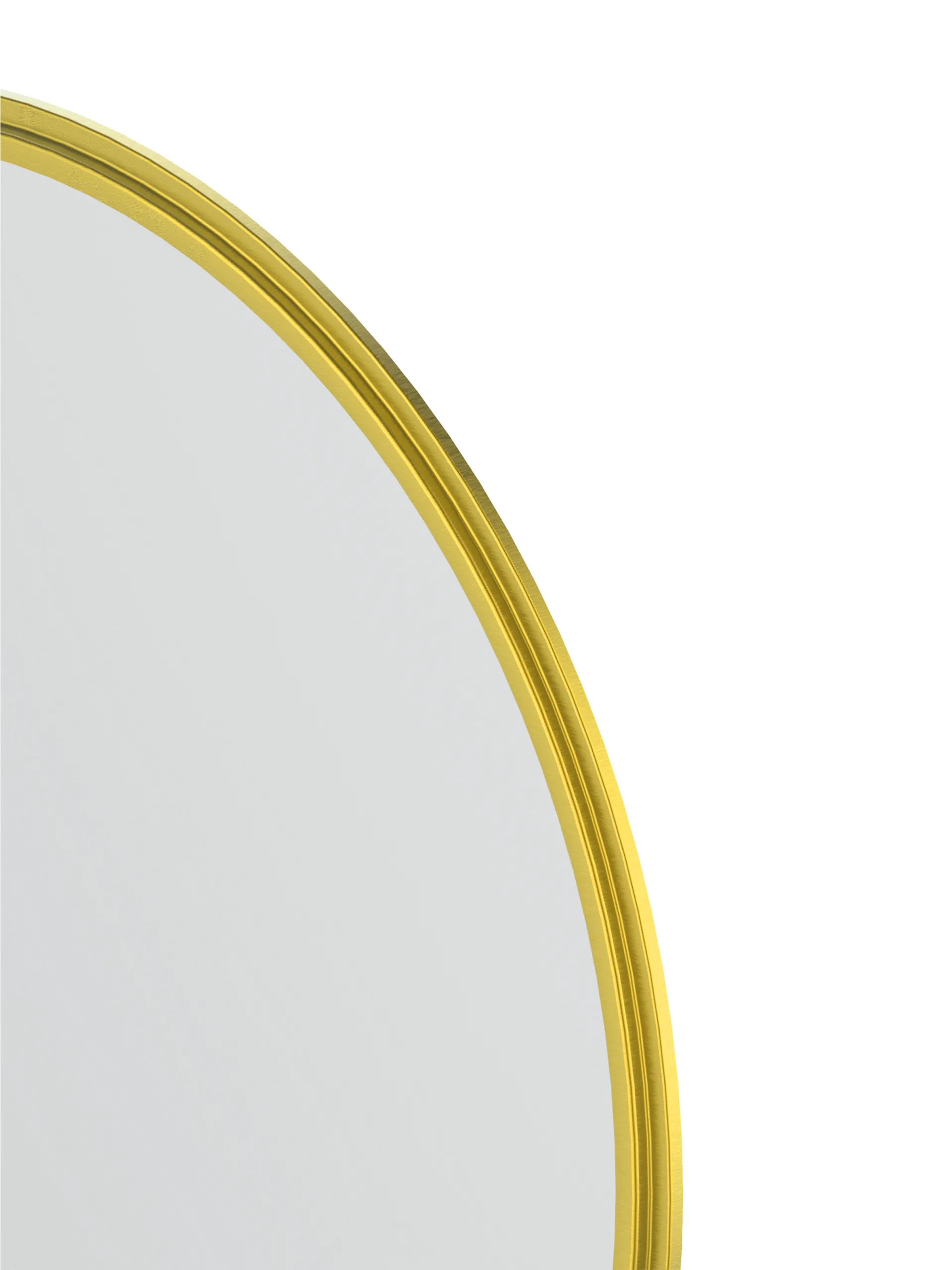 Gold-plated Aluminum Frame Mirror 4mm Eco-friendly Mirror
