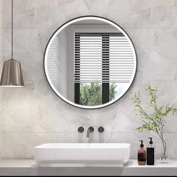 Round LED Mirror with Dimmable Light