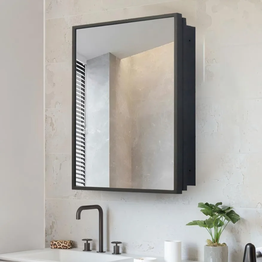 Durable Powder Coating Bathroom Mirror Cabinet