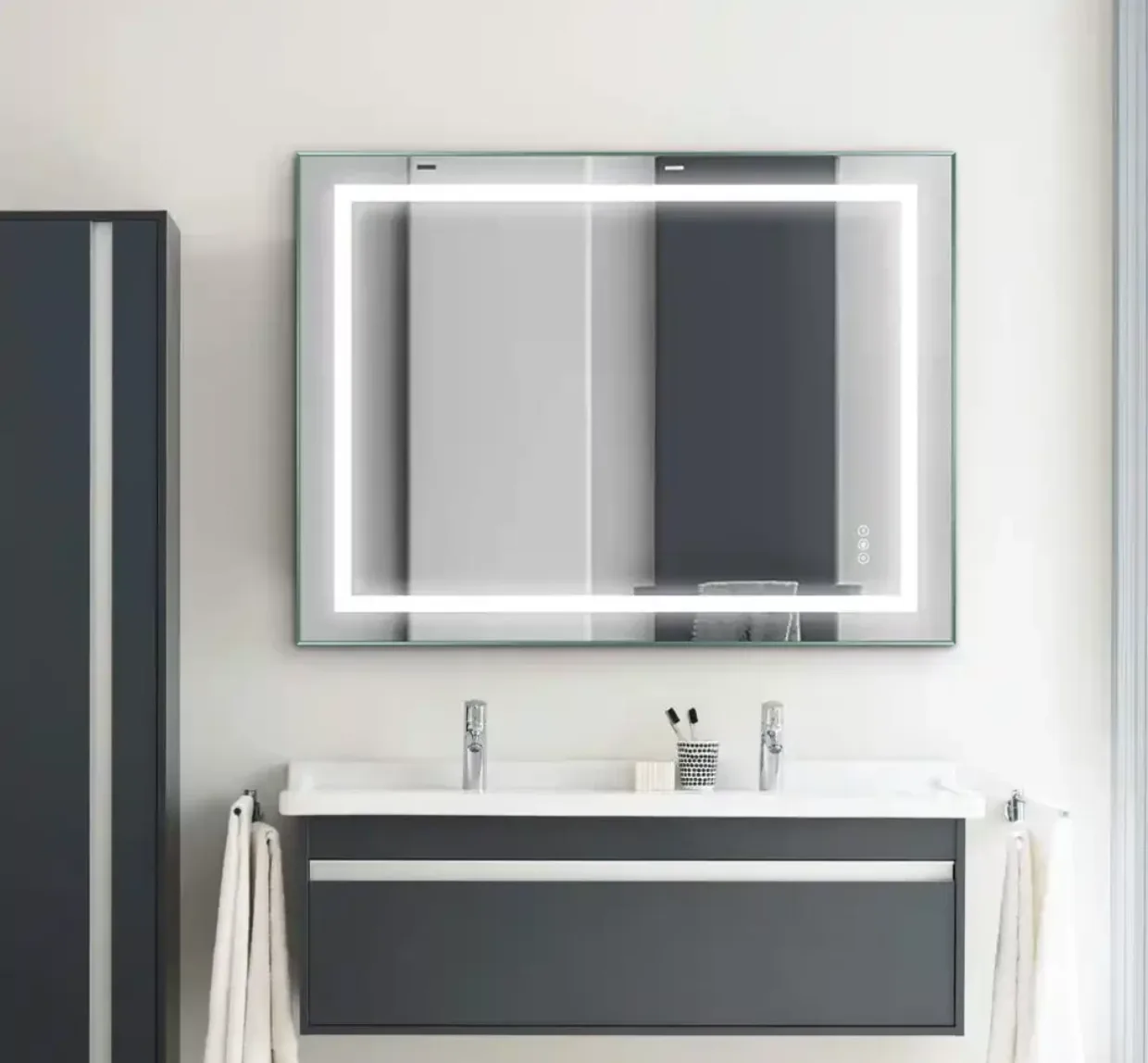 Aosmay LED Bathroom Mirror Vanity Mirror