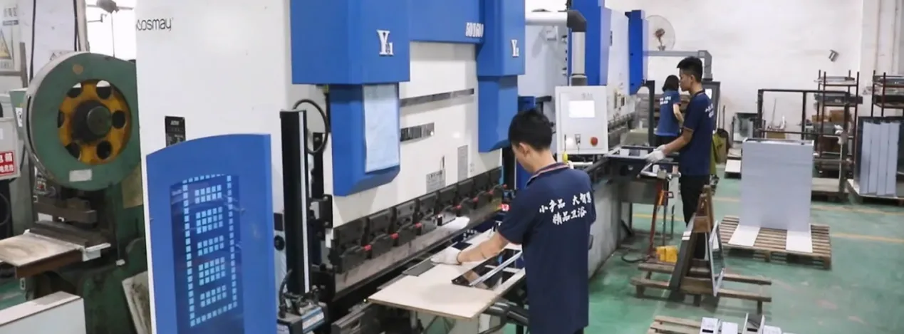 Aosmay 50,000㎡ intelligent production line for LED bathroom mirrors and cabinets