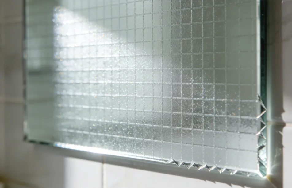 Shatterproof HD mirror glass in Aosmay medicine cabinet