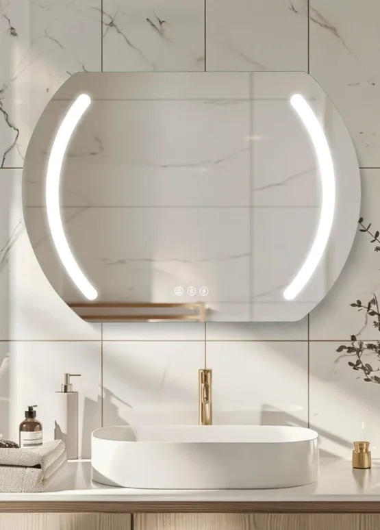 What are the Design Options for LED Bathroom Mirrors?