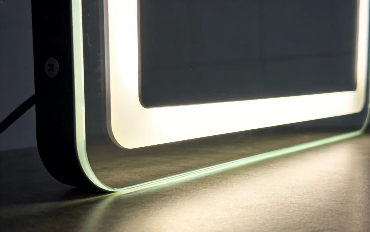 LED lighting structure inside a high-quality LED lighted mirror