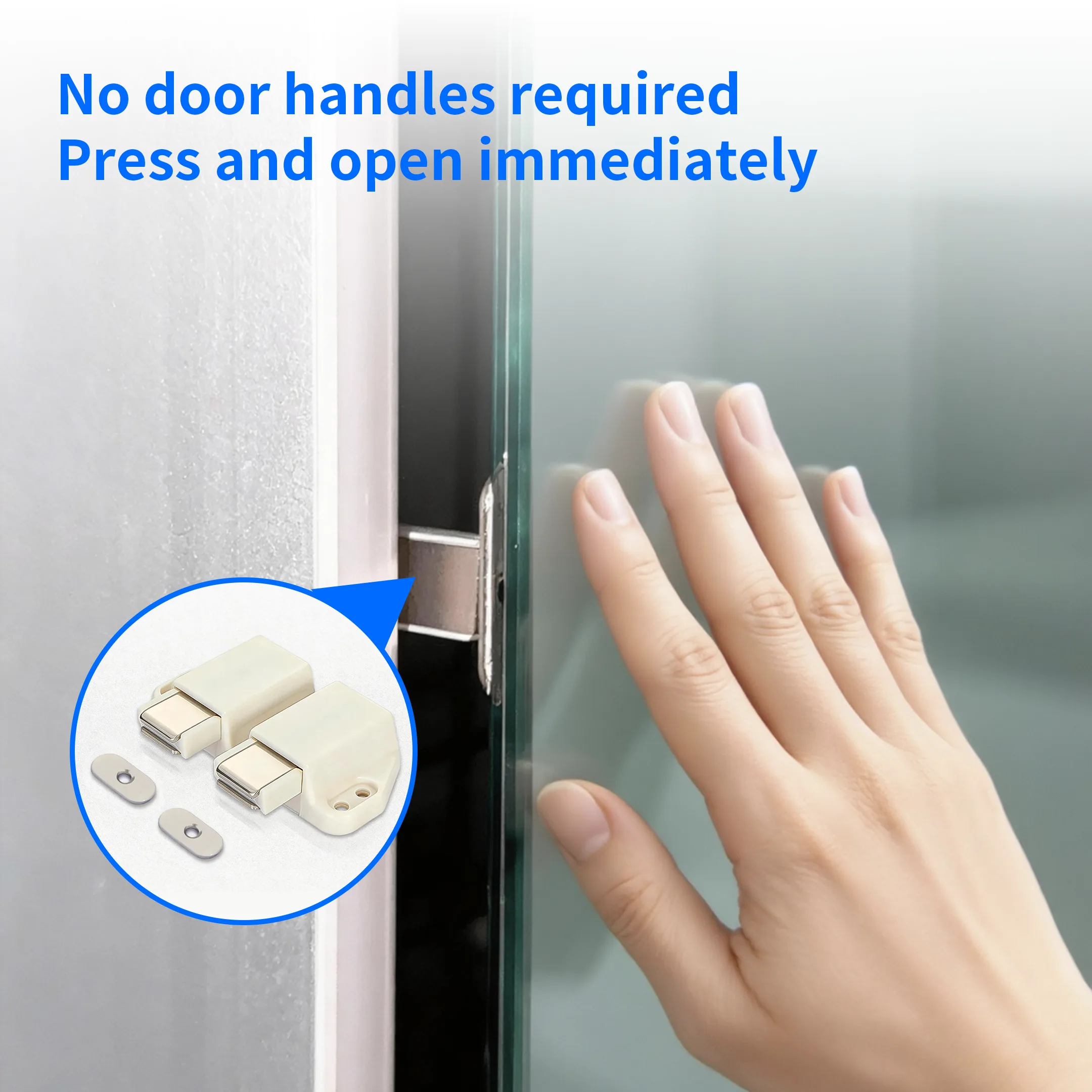 18×24 Inches Recessed Mirror Medicine Cabinet with LED Light Channel Push-to-Open Aluminum Mirror Cabinet