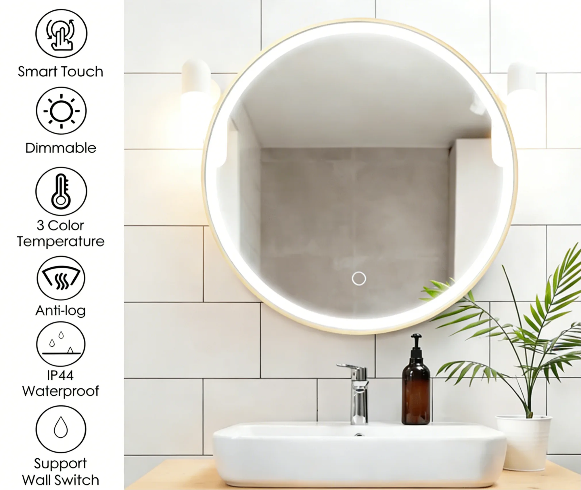 Aosmay 7 Ways to Upgrade Mirrors with LED Lights