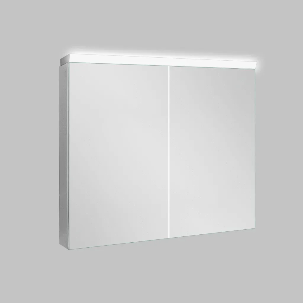 aosmay Two Door Medicine Cabinet with LED Light