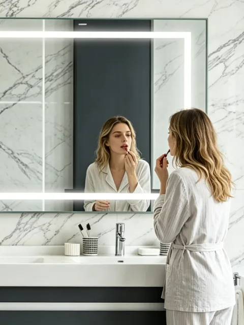 Are LED mirrors good for makeup? Discover the IES & ALA standards for color rendering (CRI 90+), tunable temperatures.