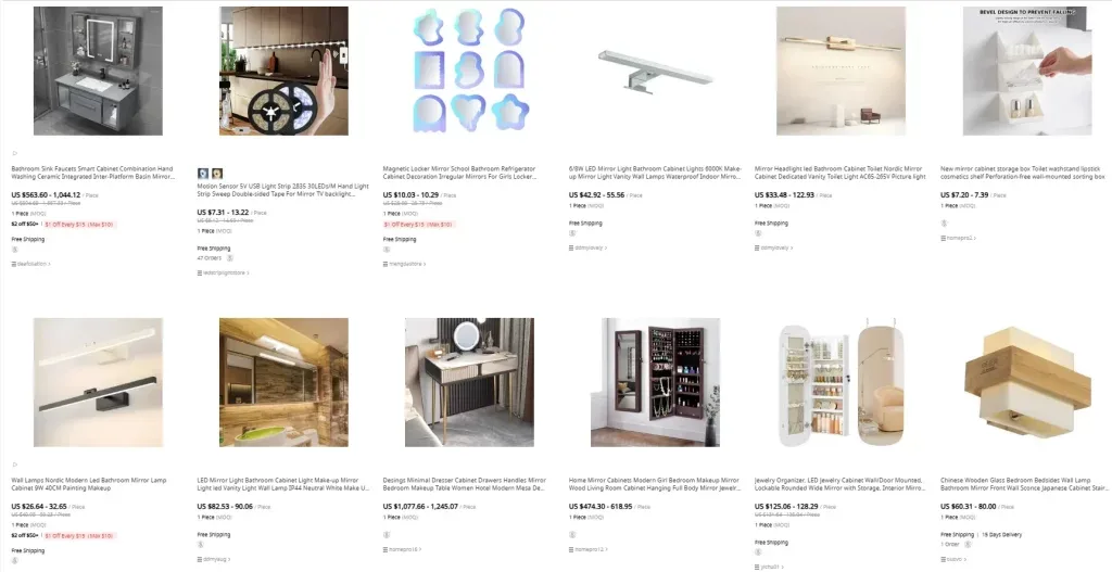 Heshan Chengyi wall mounted bathroom cabinets with mirrors – residential mirror cabinet manufacturer