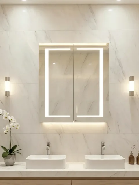Learn how mirror quality, LED edging, aluminum, powder-coated steel, and stainless steel finishes improve bathroom mirror cabinets durability and moisture resistance.