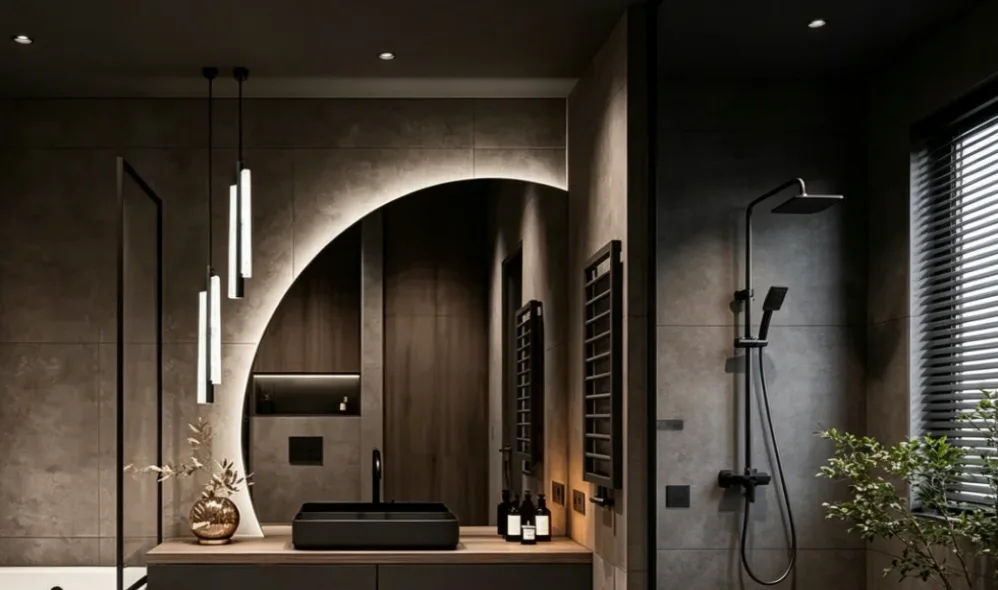 Premium led lighting mirror designed for professional bathroom and vanity grooming.