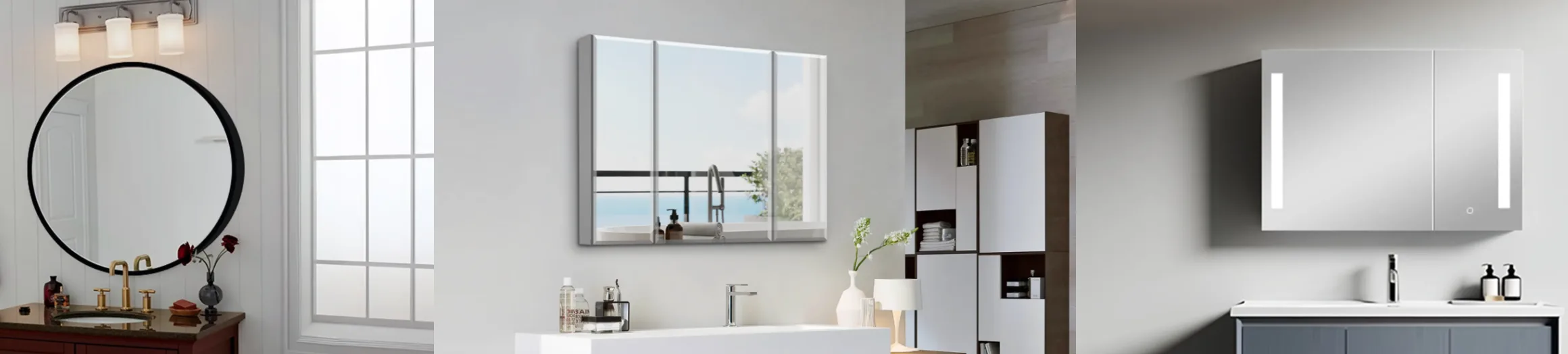 Developers can choose bathroom mirrored cabinets based on specific application scenarios.