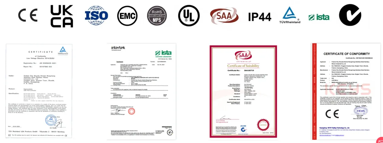 A high-capacity OEM/ODM LED Bathroom Mirror Manufacturer possesses a comprehensive library of existing UL, ETL, and CE certifications. 