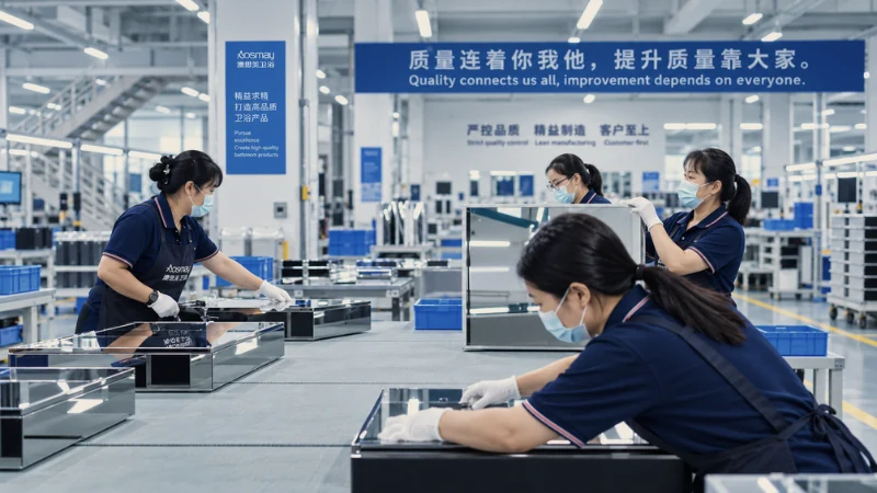 OEM ODM mirror cabinet bulk production